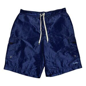 FUBU Vintage 2000s Y2K Baggy Streetwear Summer Swim Trunks Shorts Mens XL
